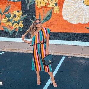 Stripped colorful dress